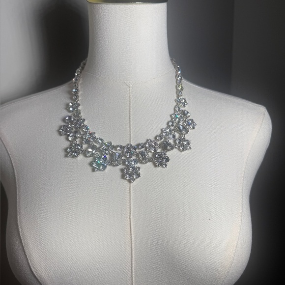 Givenchy Jewelry - Givenchy Silver Floral Statement Necklace
